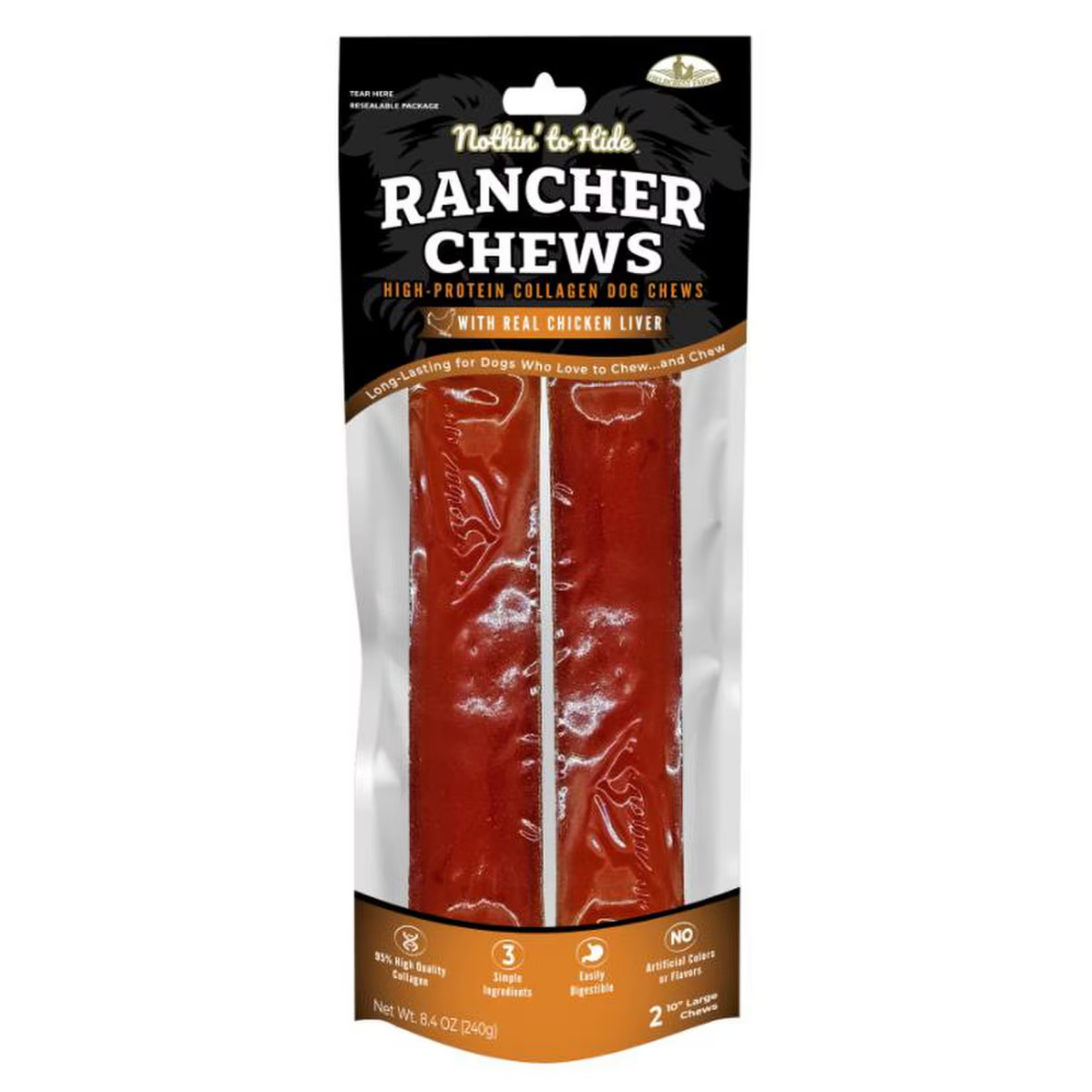 Ethical Pet Nothin' To Hide Chicken Flavor Rancher Dog Chews