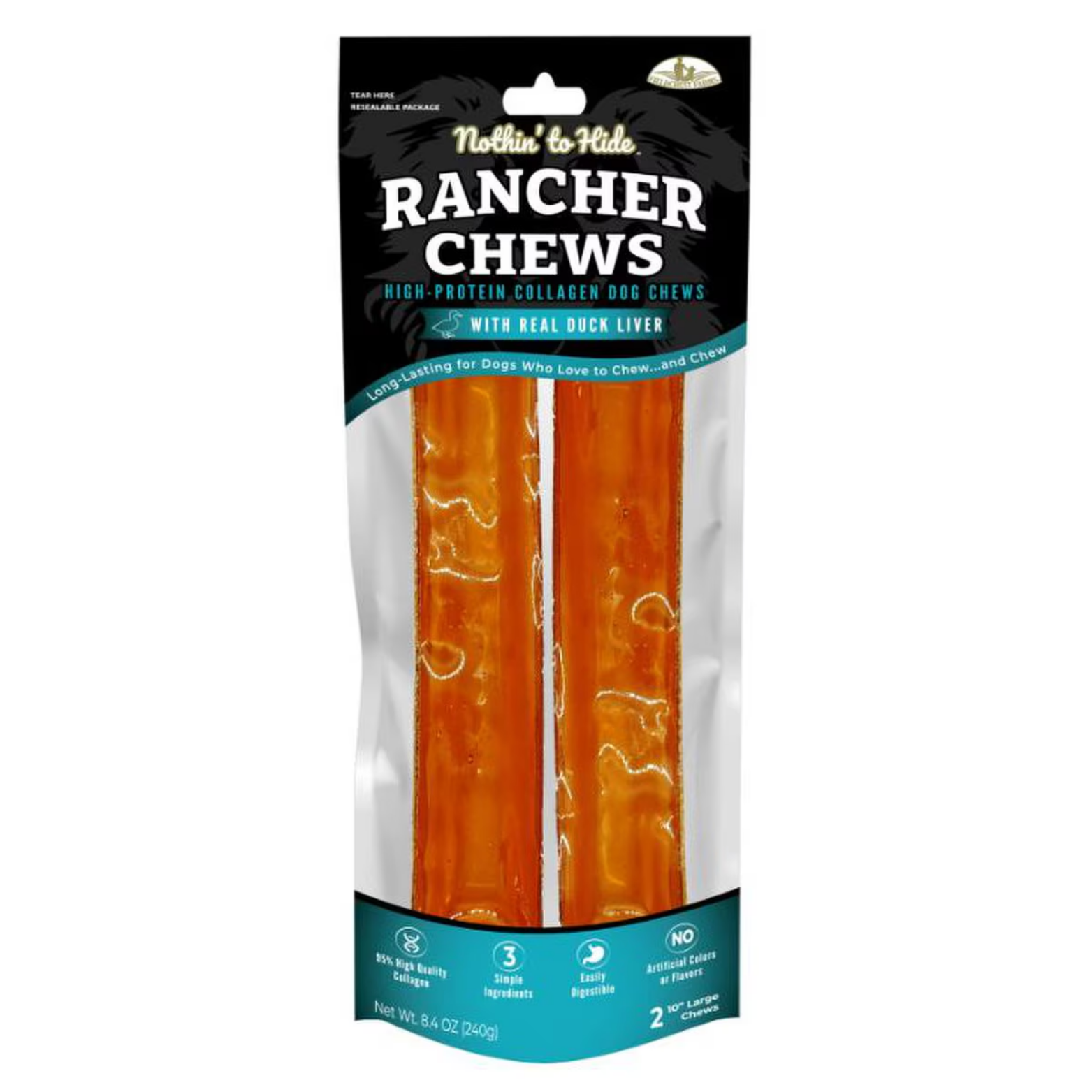 Ethical Pet Nothin' To Hide Duck Flavor Rancher Dog Chews