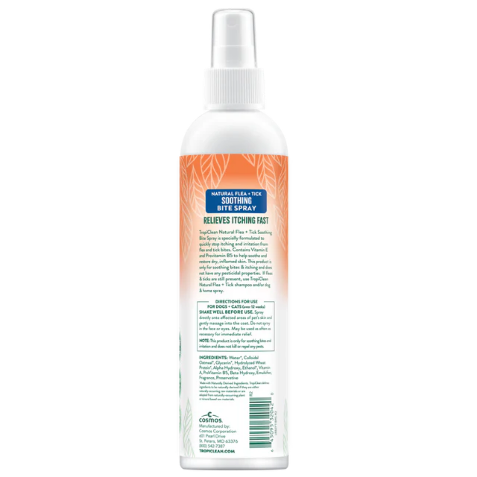 TropiClean Dog & Cat Natural Flea & Tick Bite Relief Spray 8oz