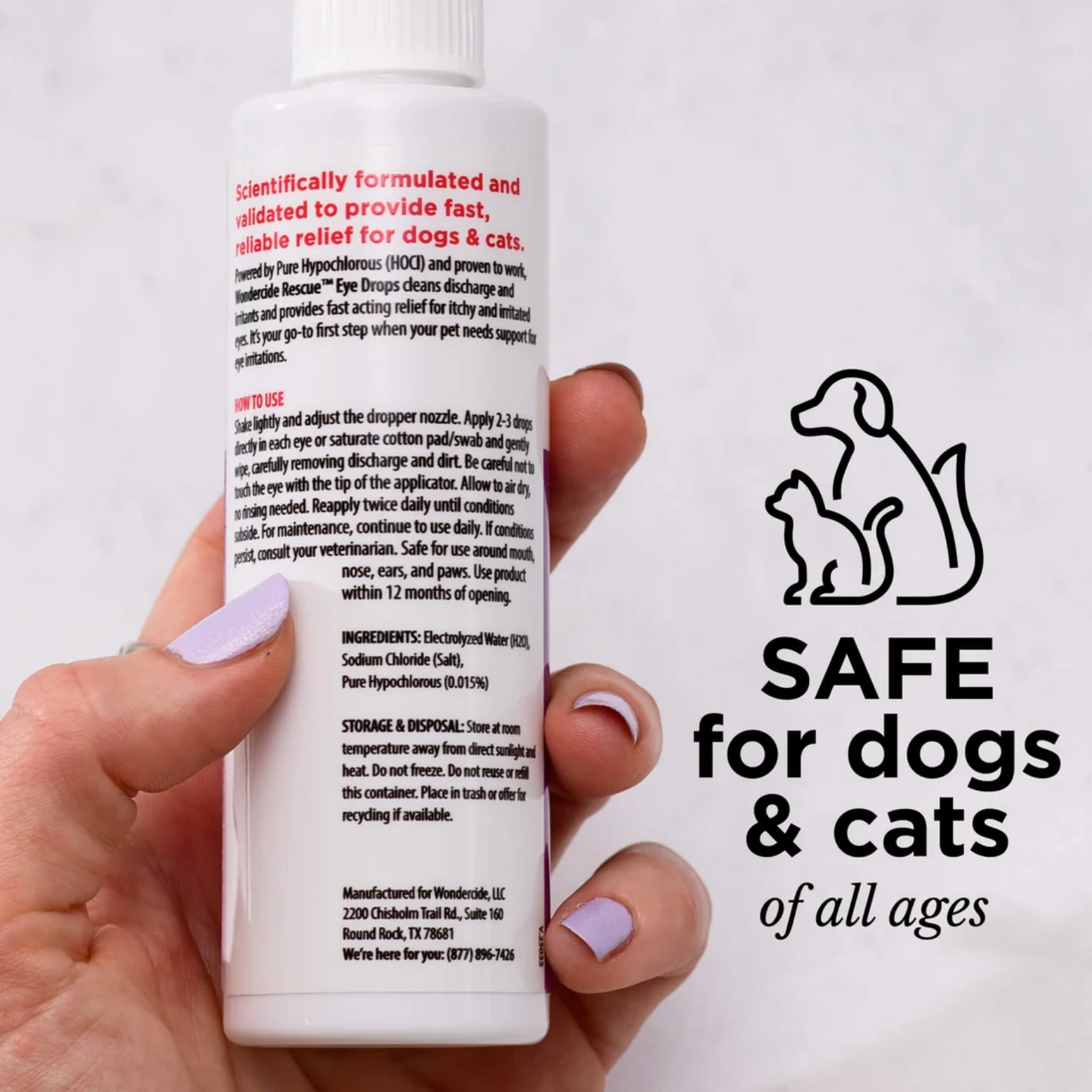 Wondercide Dog & Cat Rescue Eye Drops 4oz