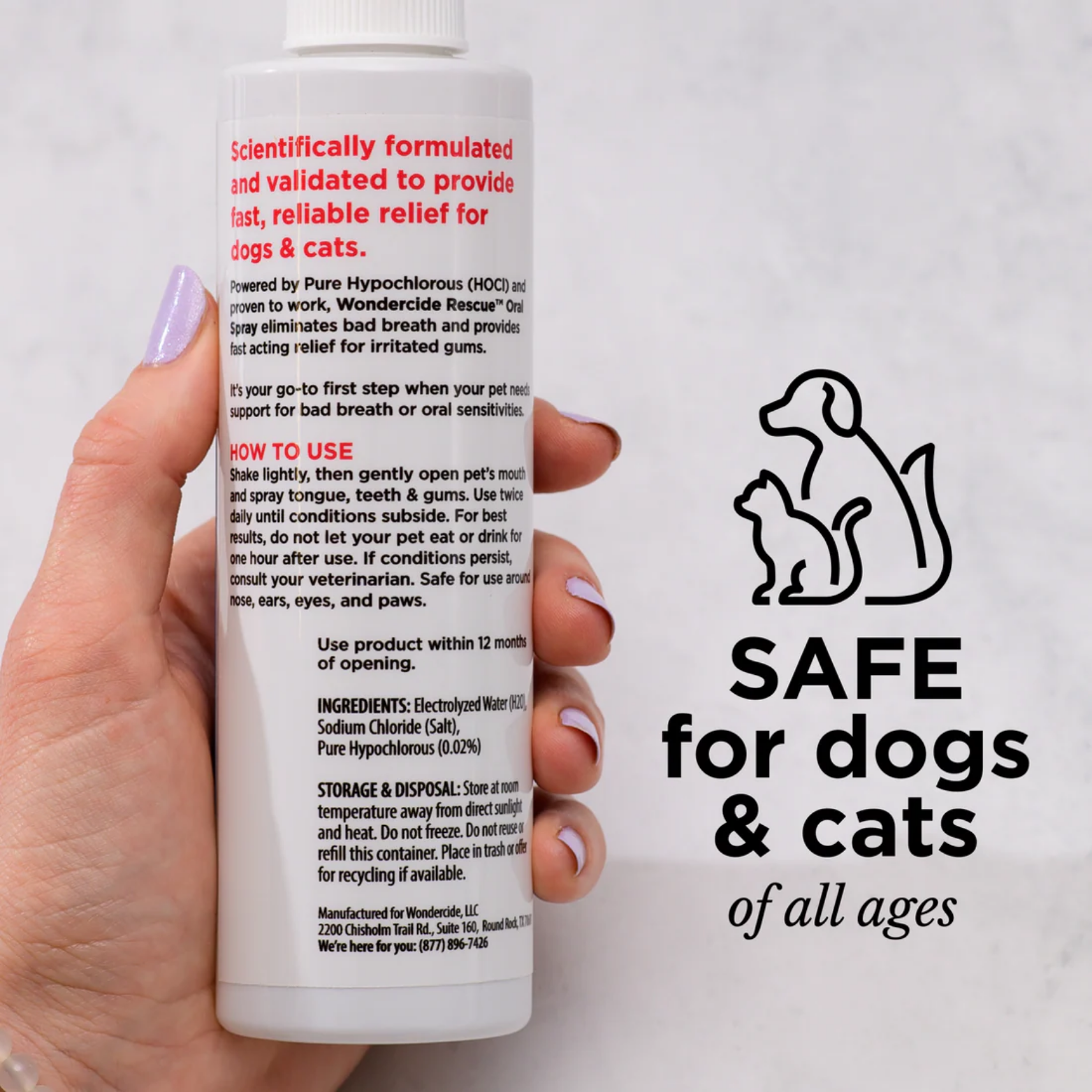 Wondercide Dog & Cat Rescue Oral Spray 8.5oz