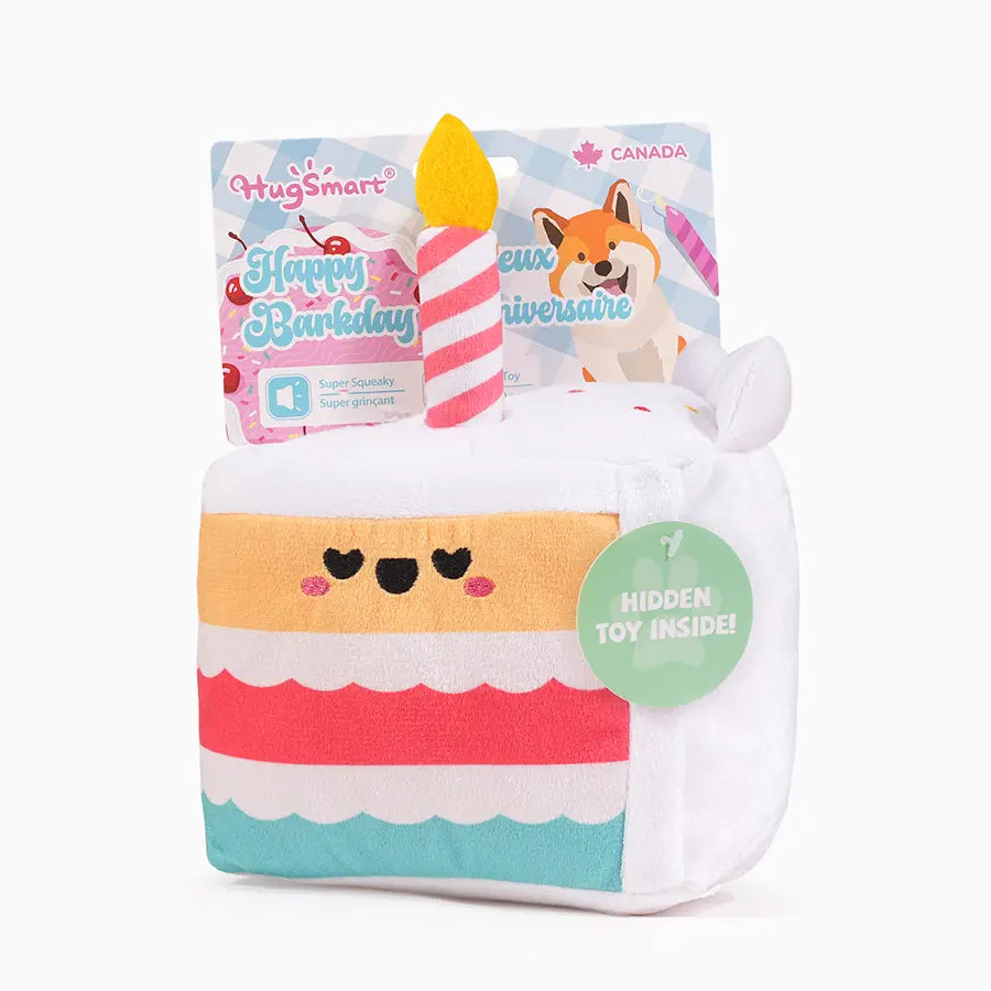 Hugsmart Pet Yappy Birthday Pink Barkday Dog Toy (Copy)