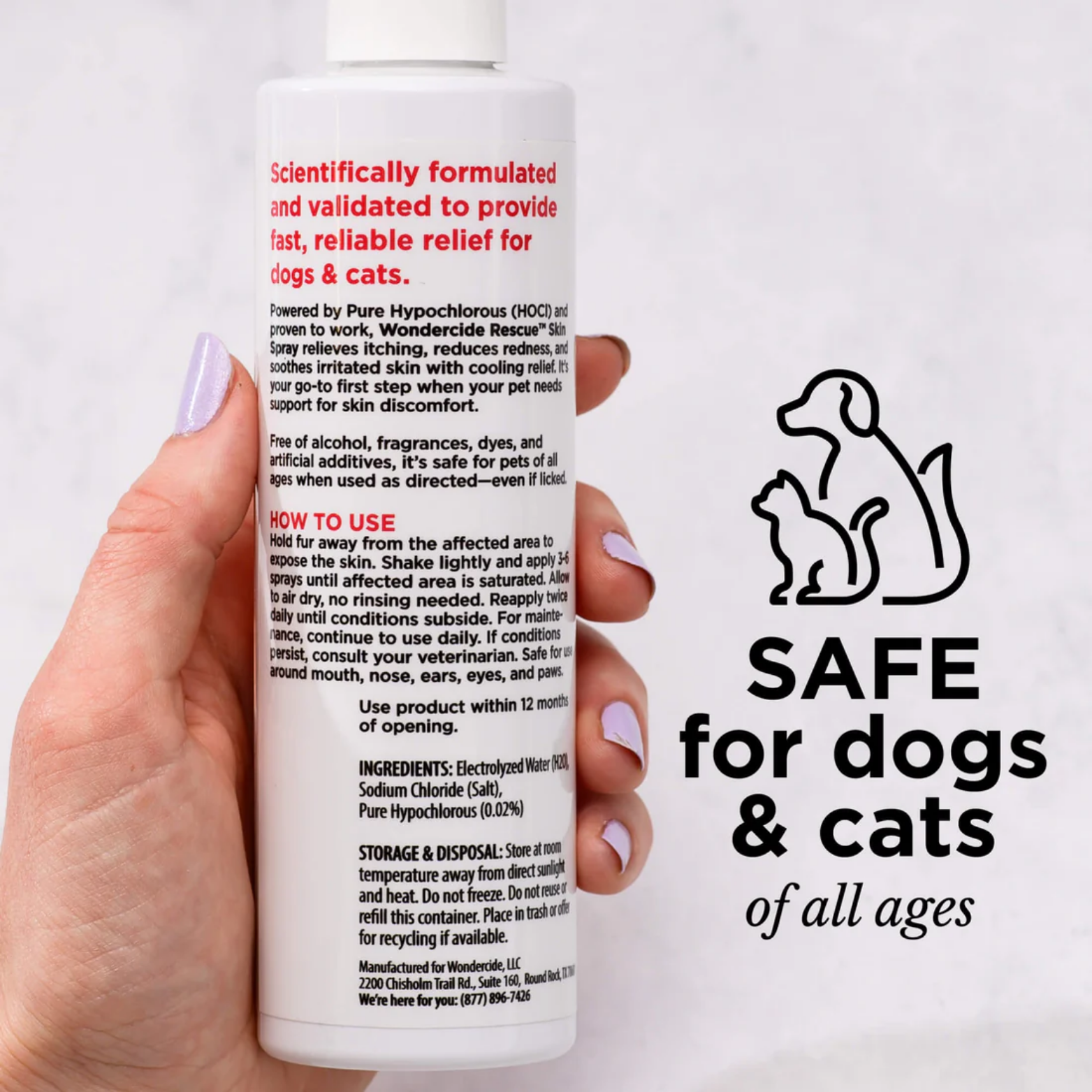 Wondercide Dog & Cat Rescue Skin Spray 8.5oz