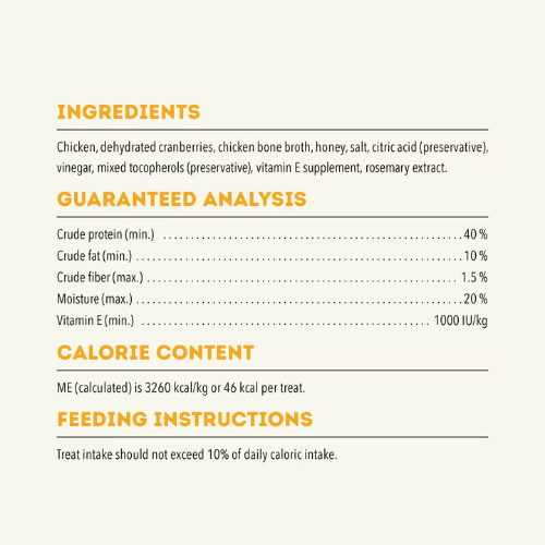 ACANA Chewy Chicken with Immune System Support Strips Dog Treats, 4-oz bag