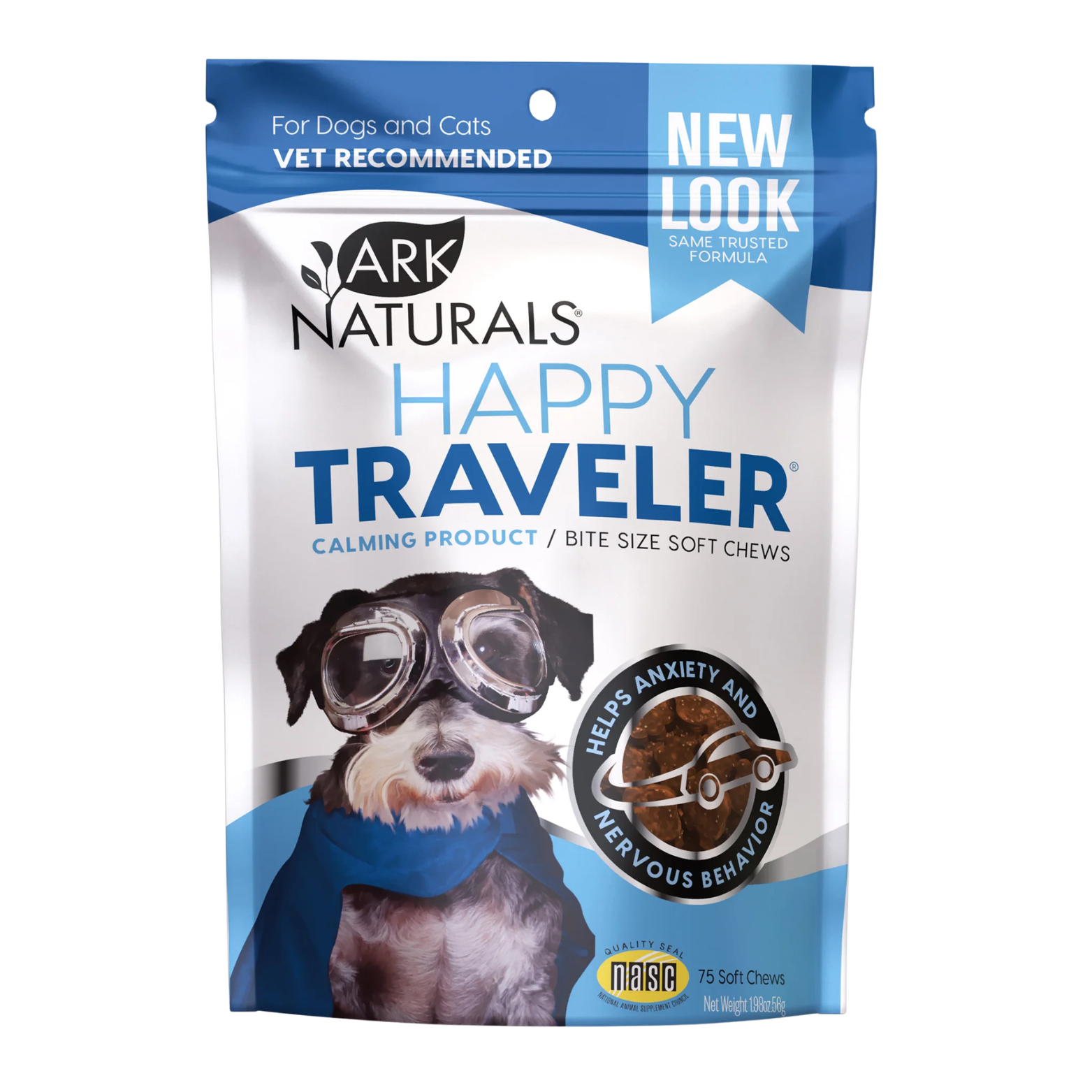 Ark Naturals Happy Traveler Dog & Cat Soft Chews 75ct