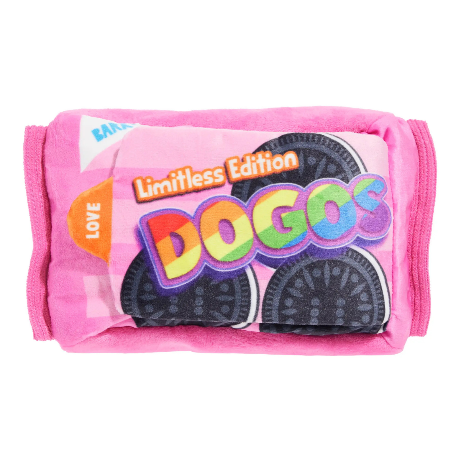 BARK Rainbow Dogo Dunkers Squeaky Plush Dog Toy