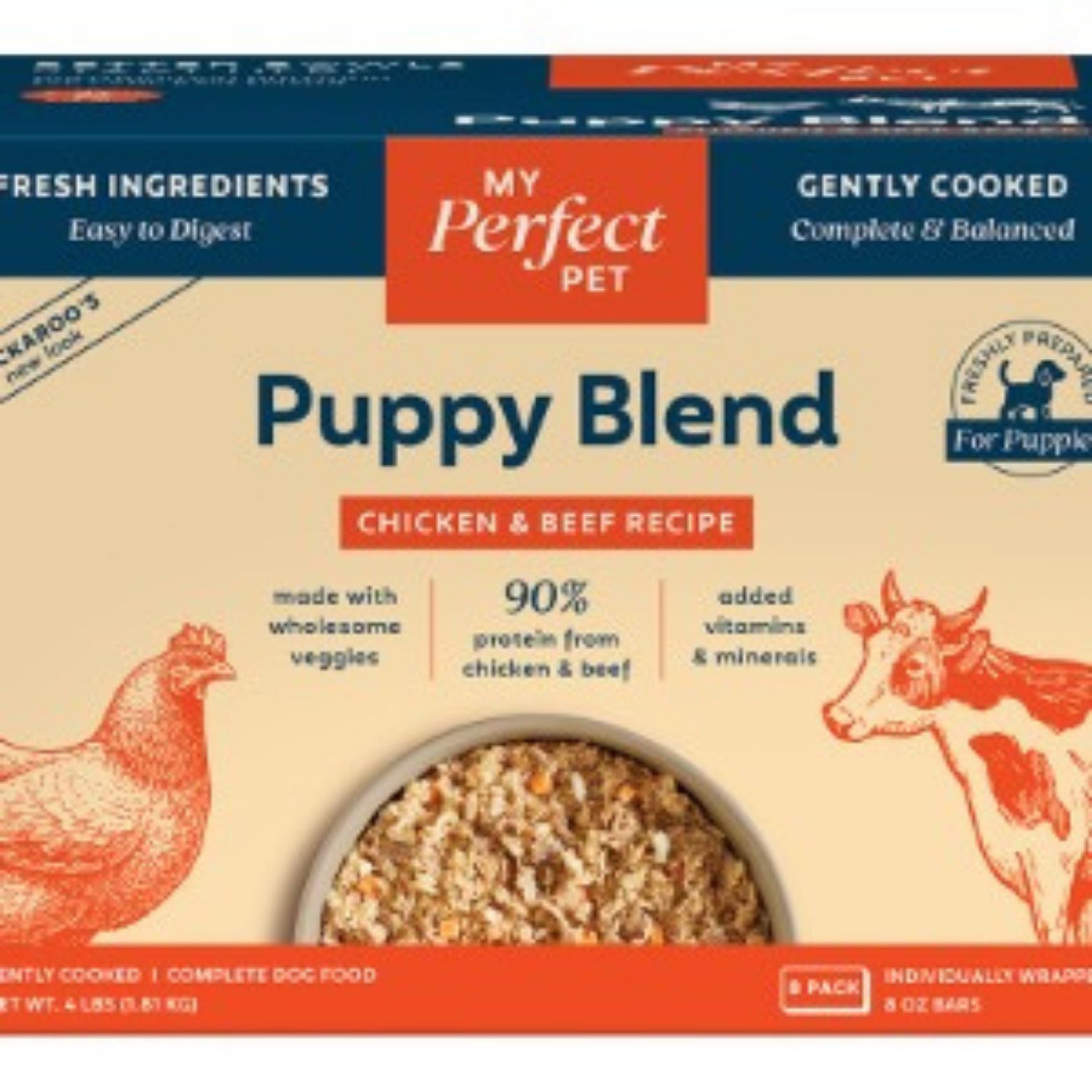 My Perfect Pet Buckaroo Chicken & Beef Blend Gently Cooked Puppy Food 3.5 lbs