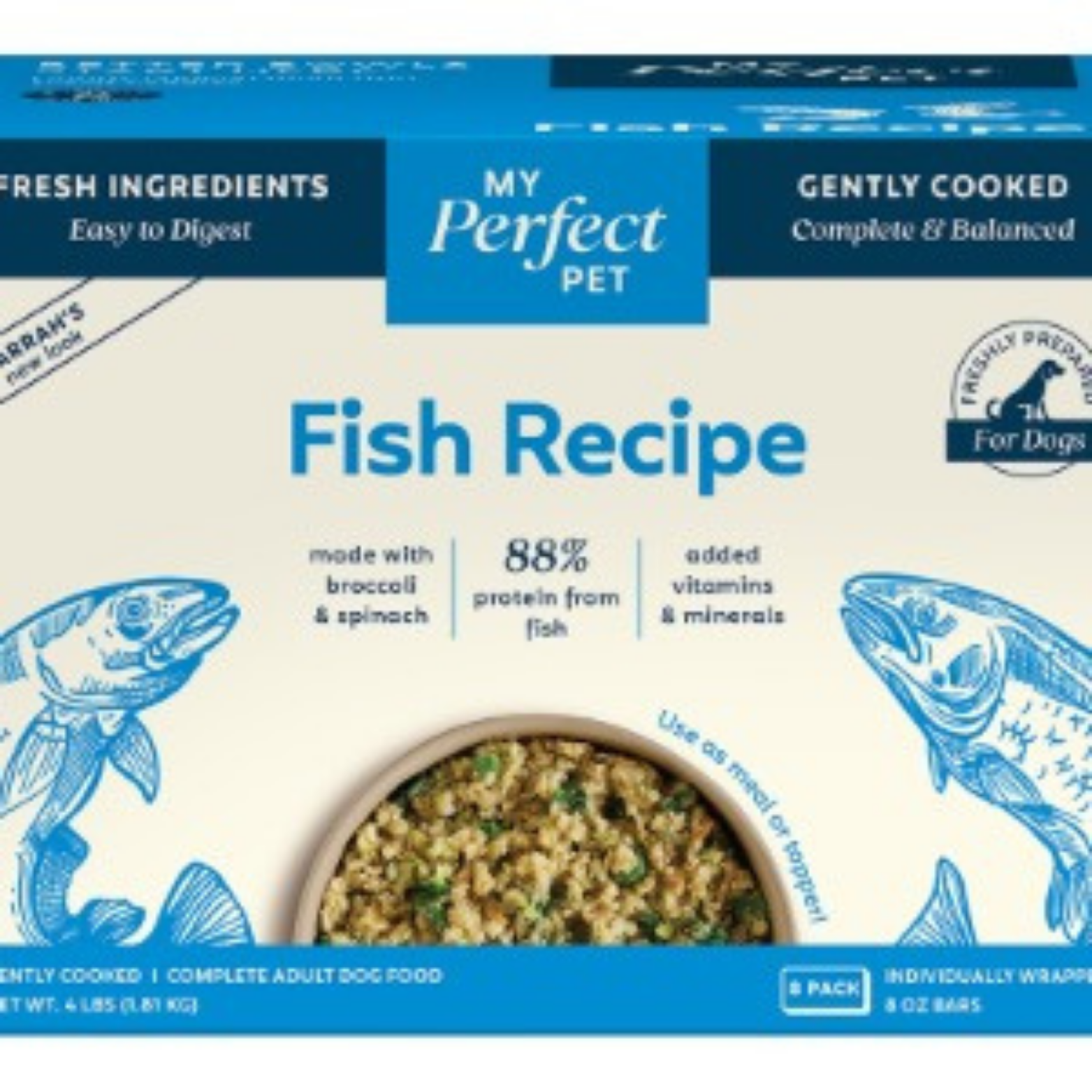 My Perfect Pet Farrah's Blend Wild Caught Fish Frozen Grain-Free Gently Cooked Adult Dog Food