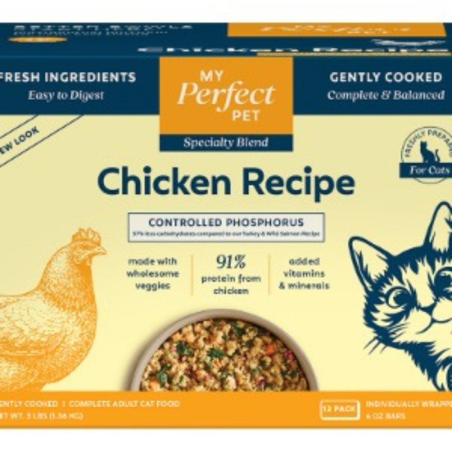 My Perfect Pet Low Phosphorus Chicken Blend Gently Cooked Adult Cat Food