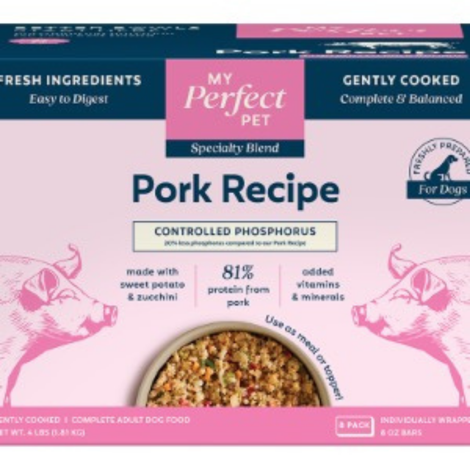My Perfect Pet Low Phosphorus Pork Gently Cooked Adult Dog Food