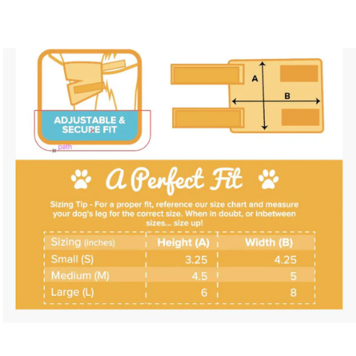 ZenPet Ortho Wrap Ligament Protector for Dogs, Joint & Injury Support Wrap
