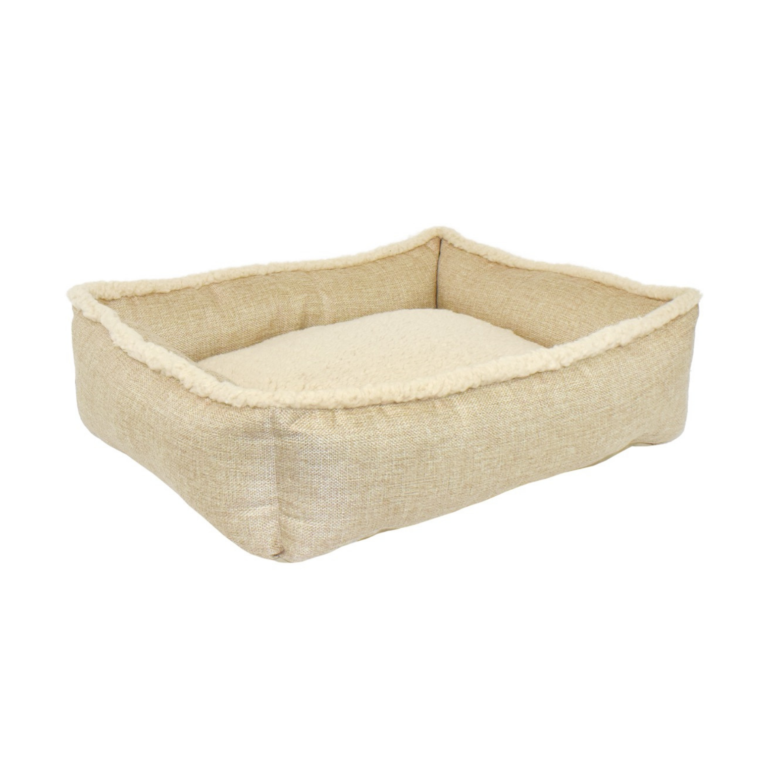 Happy Tails Aspen Retreat Cuddler Bed Powder Beige
