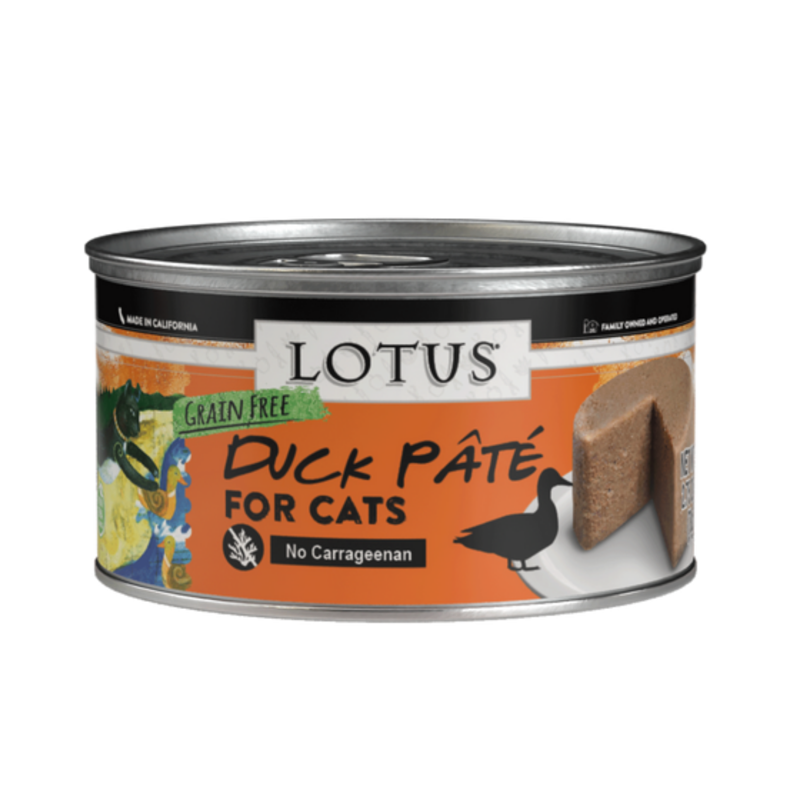 Lotus Duck Pate Grain-Free Canned Cat Food, 2.75 oz