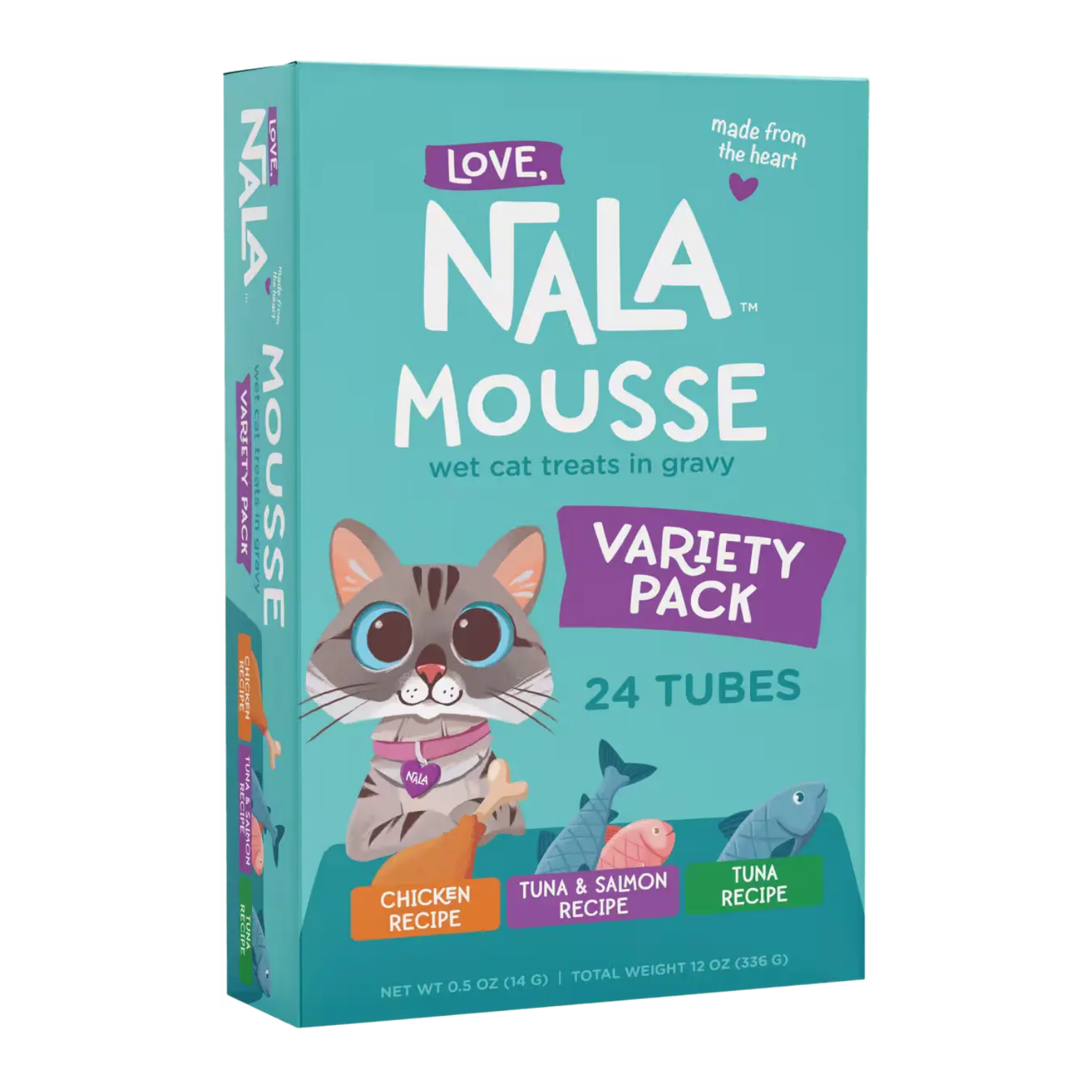 Love, Nala Variety Pack Mousse Cat Treats recipes, Pack of 24 Tubes