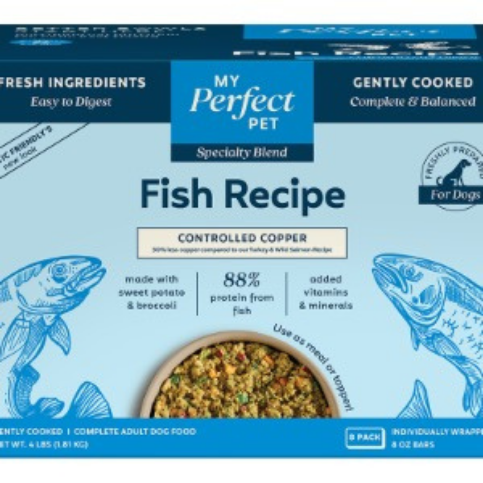 My Perfect Pet Hepatic Friendly Fish Frozen Gently Cooked Adult Dog Food