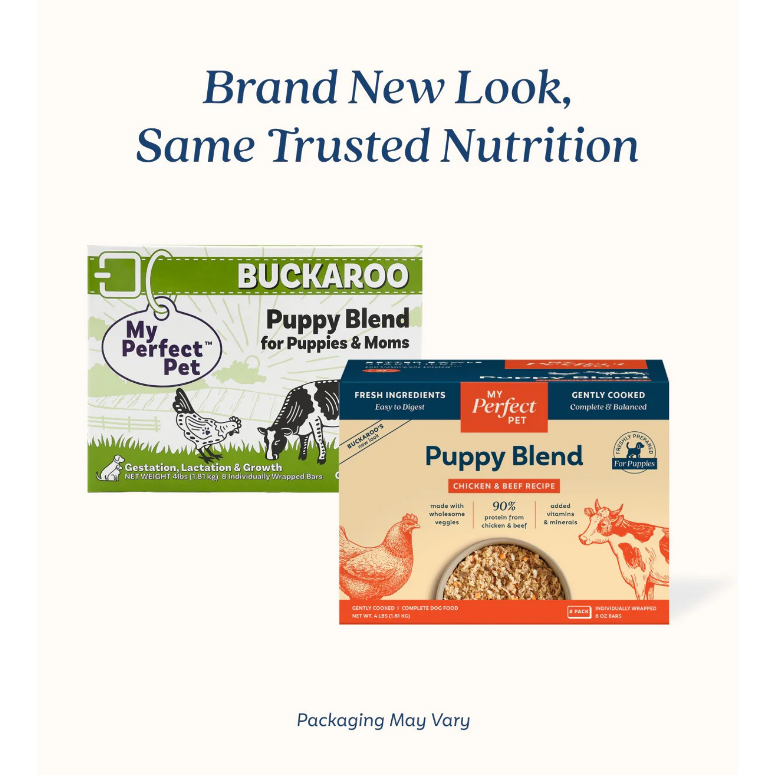 My Perfect Pet Buckaroo Chicken & Beef Blend Gently Cooked Puppy Food 3.5 lbs