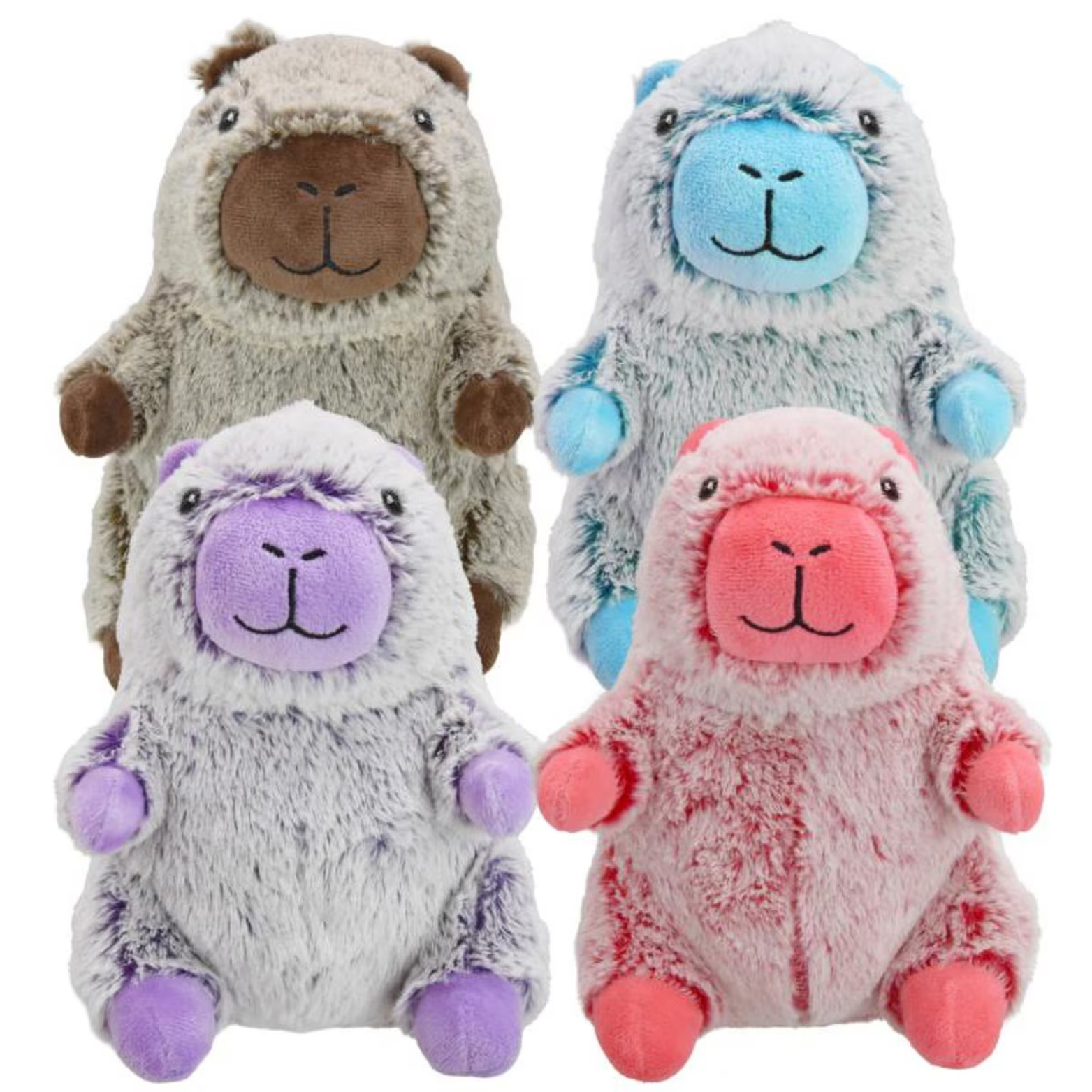 Multipet Capybara Plush Dog Toy 8" Assorted Color