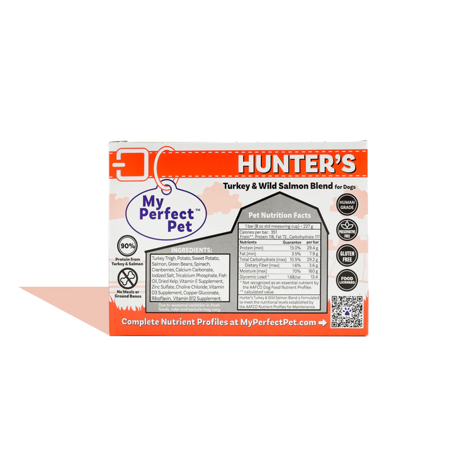 My Perfect Pet Hunter's Turkey & Salmon Blend Gently Cooked Dog Food