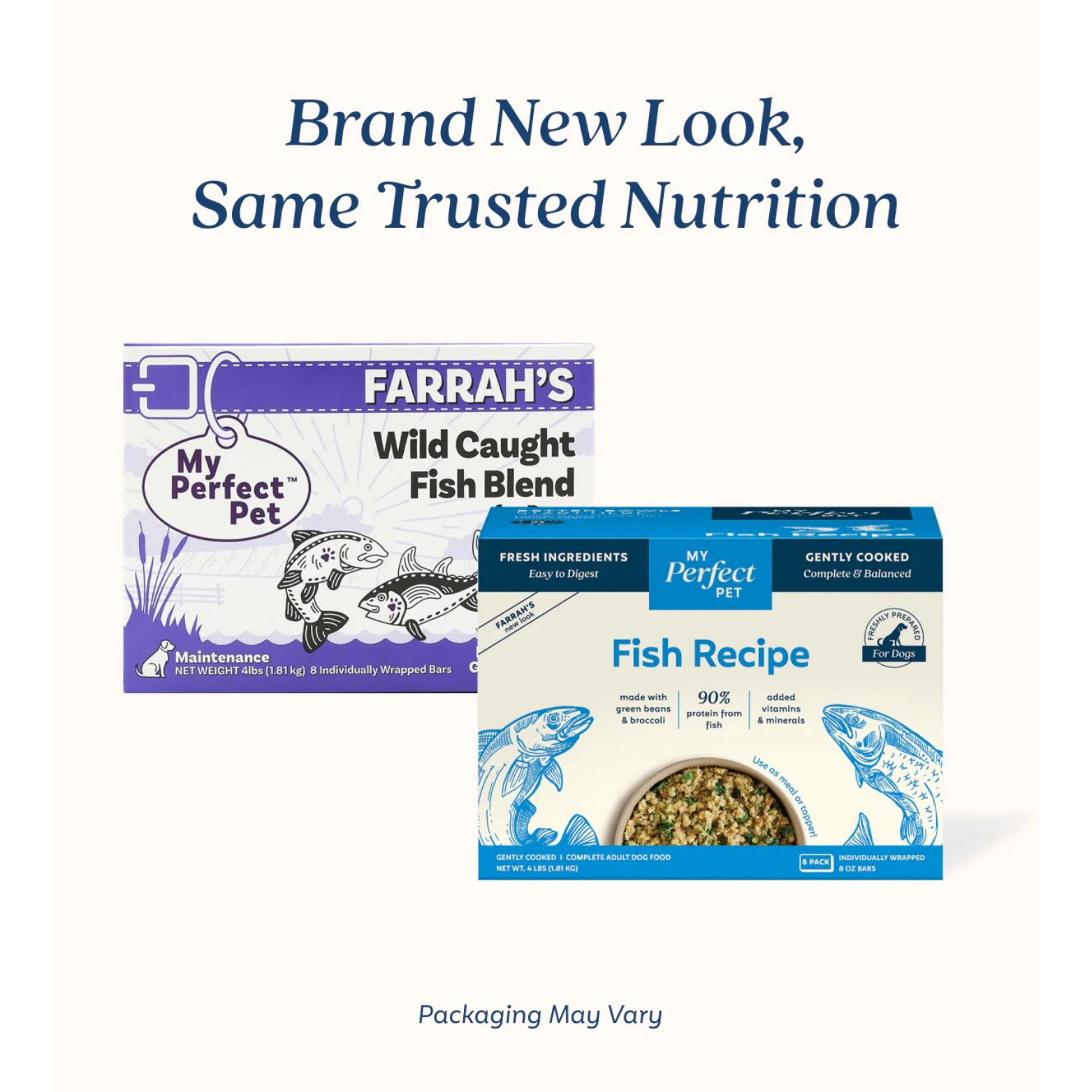 My Perfect Pet Farrah's Blend Wild Caught Fish Frozen Grain-Free Gently Cooked Adult Dog Food