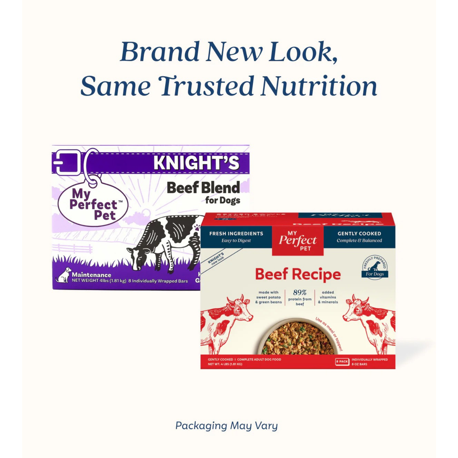 My Perfect Pet Knight's Beef & Vegetable Blend Gently Cooked Dog Food