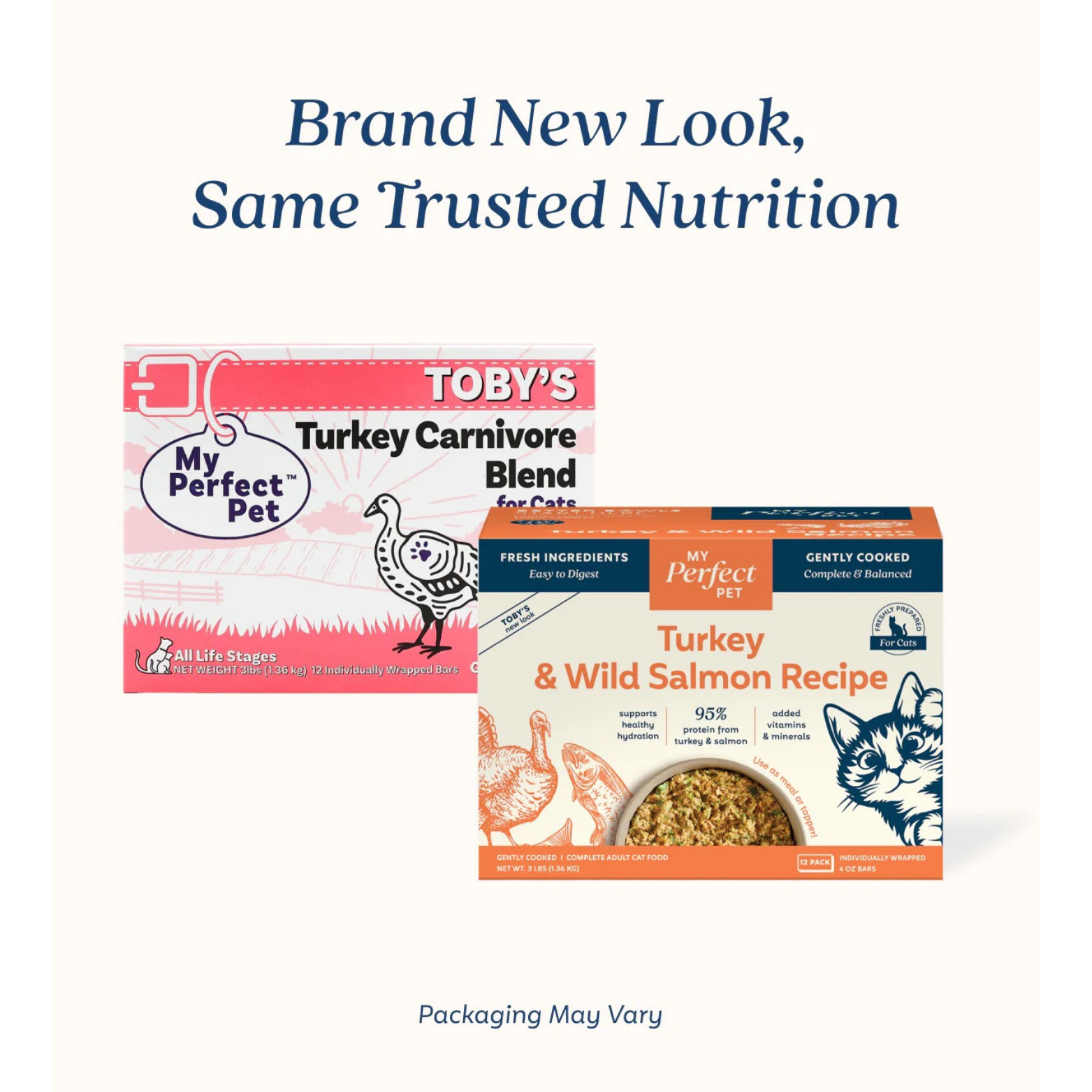 My Perfect Pet Toby's Turkey Carnivore Grain-Free Blend Gently Cooked Cat Food