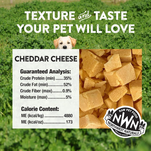 Northwest Naturals Freeze-Dried Cheddar Cheese Dog and Cat Treats 6 oz