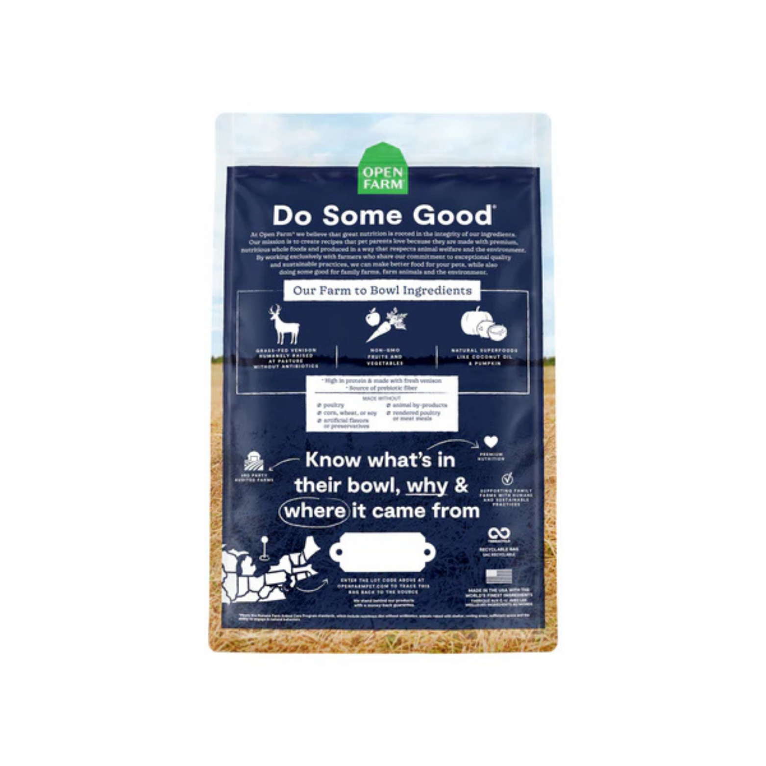 Open Farm Grain-Free New Zealand Venison Dry Dog Food