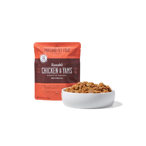 Portland Pet Gently Cooked Tuxedo's Chicken & Yam Dog Food 9oz