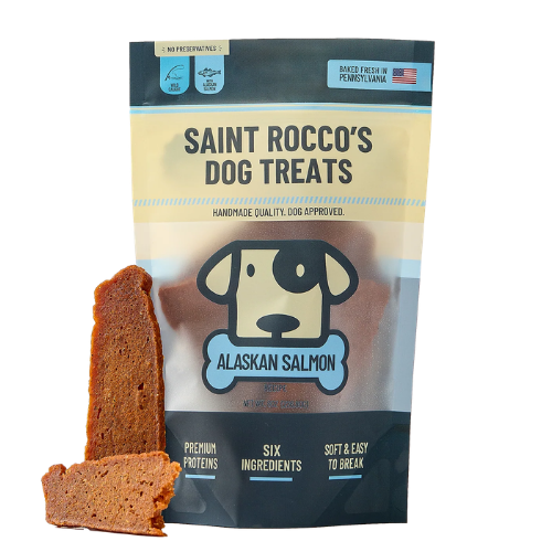 Saint Roccos Backyard BBQ Alaskan Salmon Soft Baked Dog Treat
