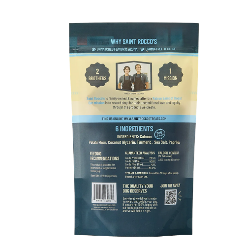 Saint Roccos Backyard BBQ Alaskan Salmon Soft Baked Dog Treat