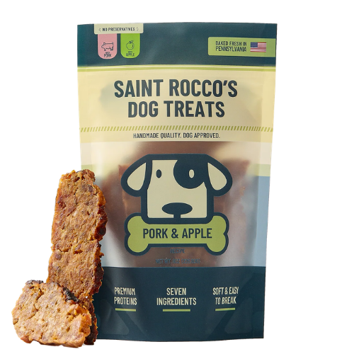 Saint Roccos Backyard BBQ Pork And Apple Soft Baked Dog Treat
