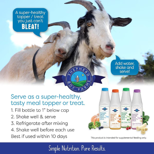 Shepherd Boy Farms Raw Goat's Milk Classic Freeze-Dried Dog & Cat Food