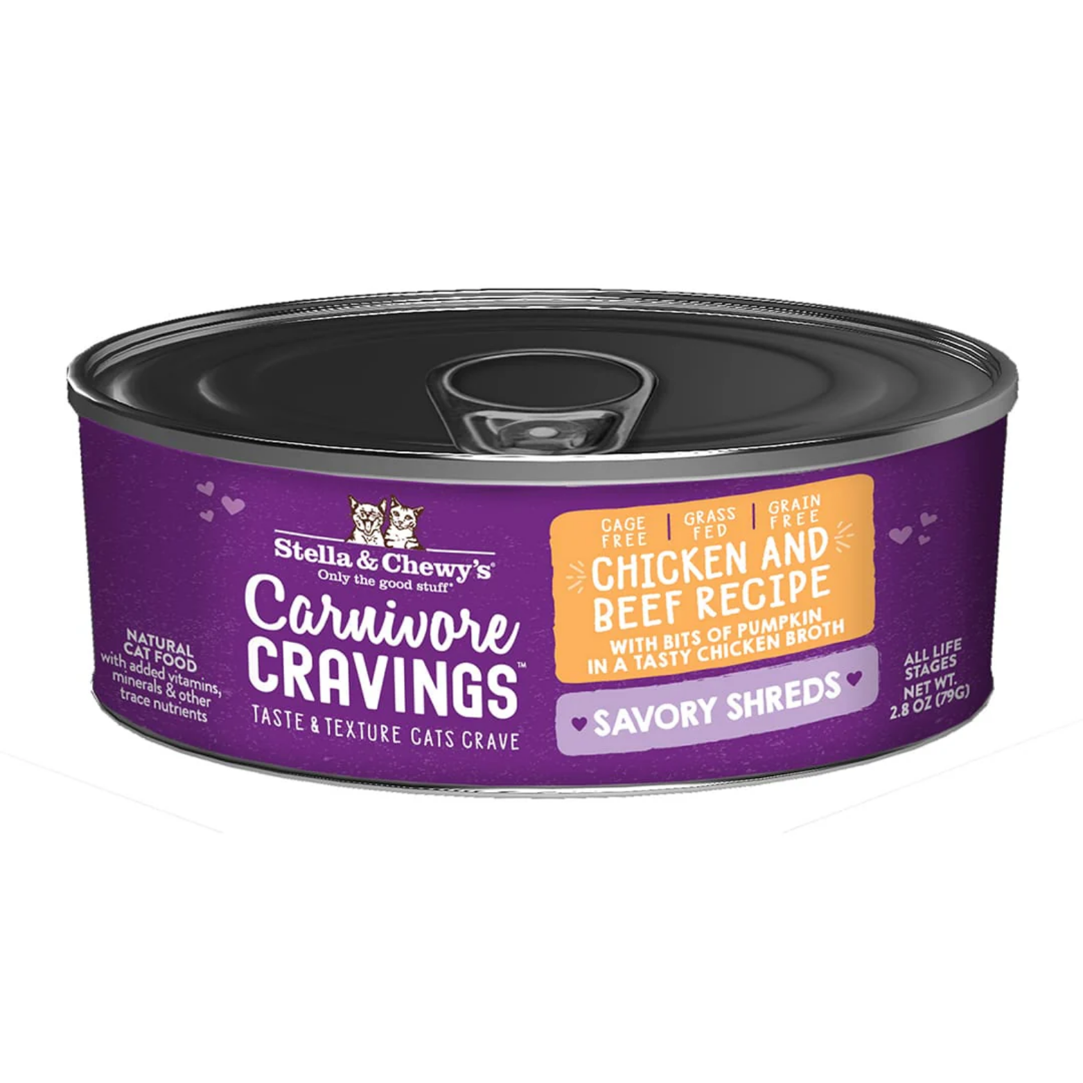 Stella & Chewy's Carnivore Cravings Savory Shreds Chicken & Beef Recipe Cat Food