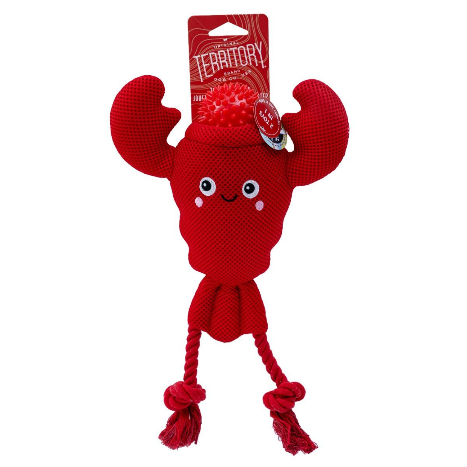 Territory Dog 2-in-1 Toy Lobster - 10 inches