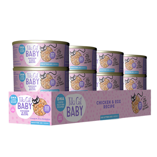Tiki Cat Baby Chicken & Egg Whole Foods Recipe Canned Cat Food