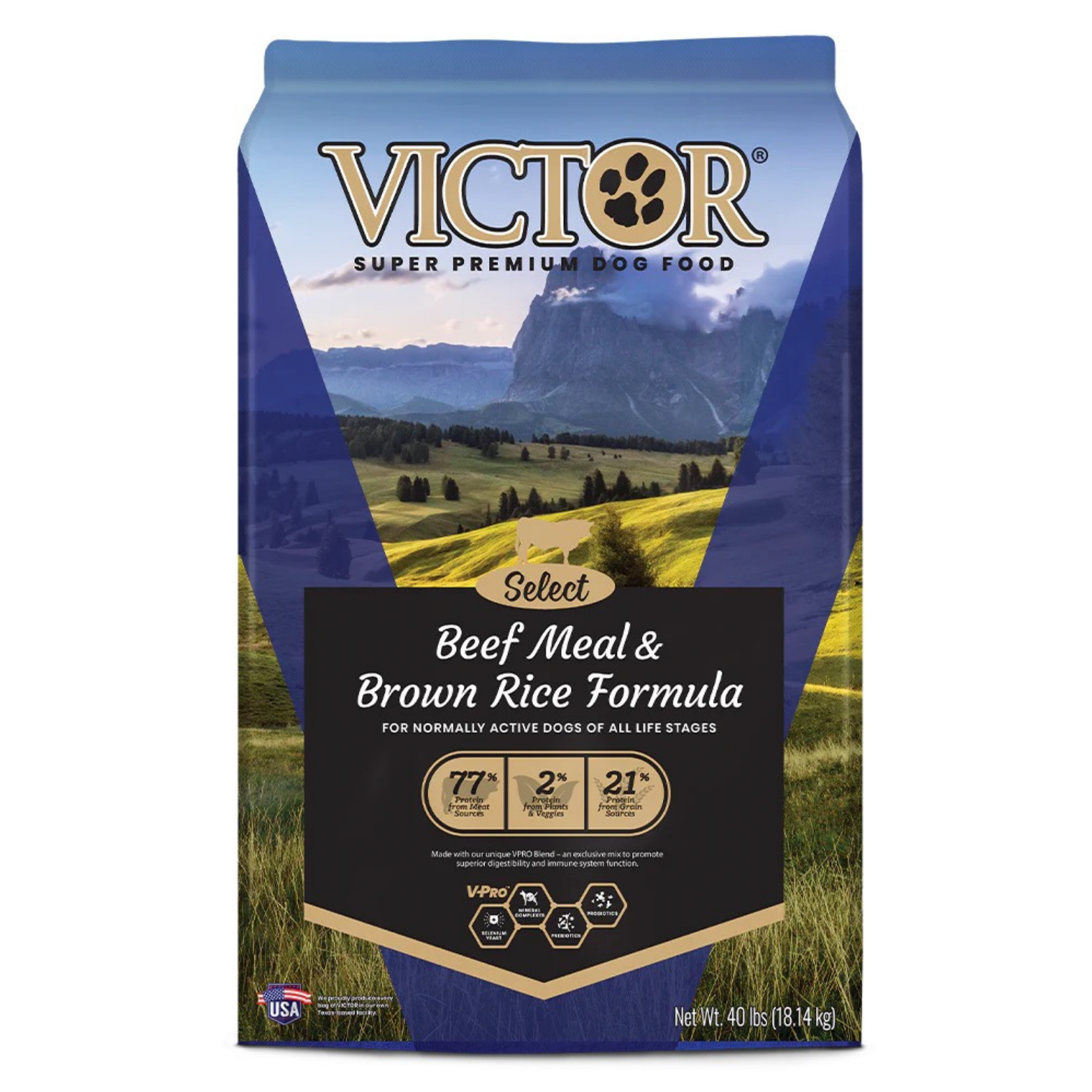Victor Select Beef Meal & Brown Rice Dry Dog Food
