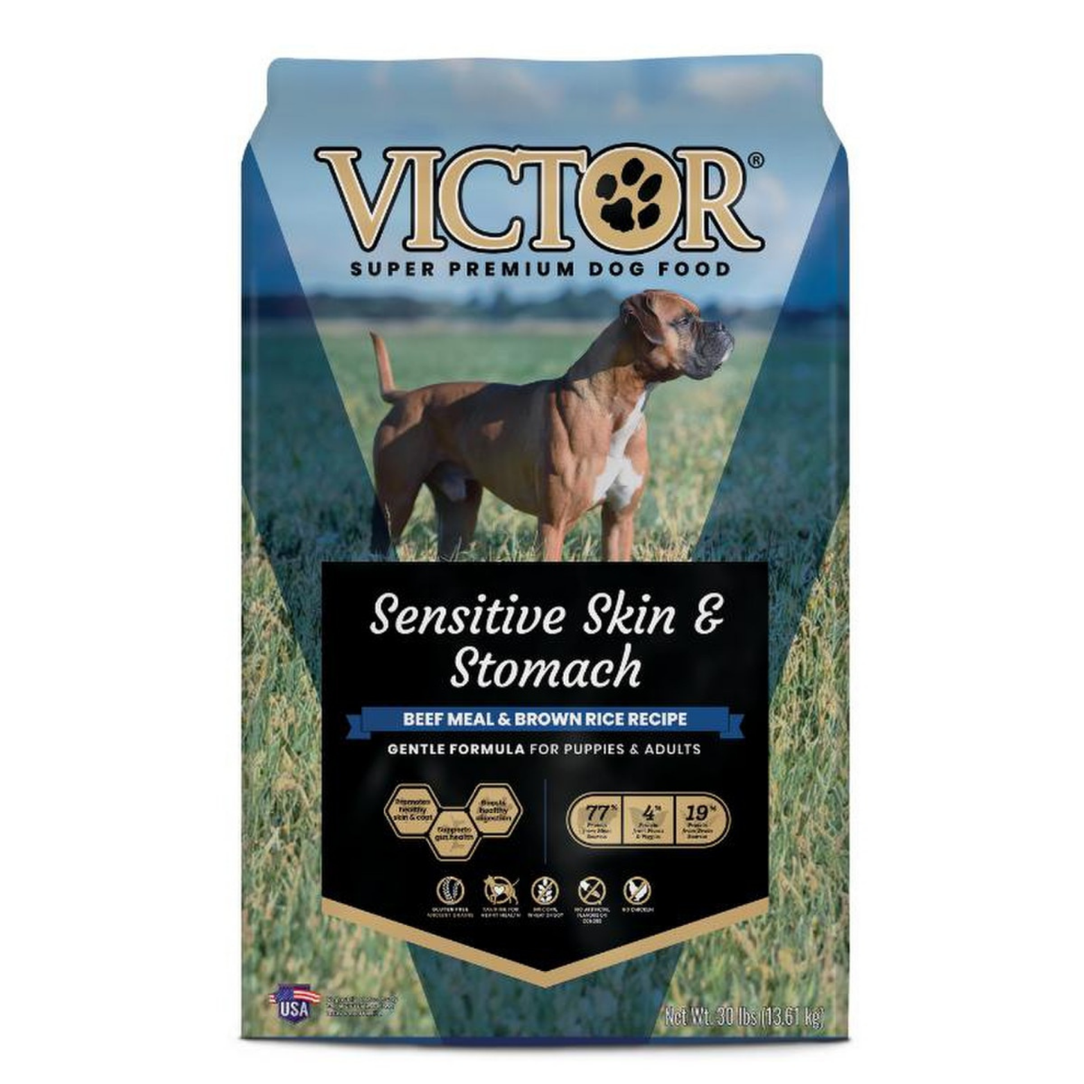 Victor Sensitive Skin & Stomach Beef & Brown Rice Dry Dog Food