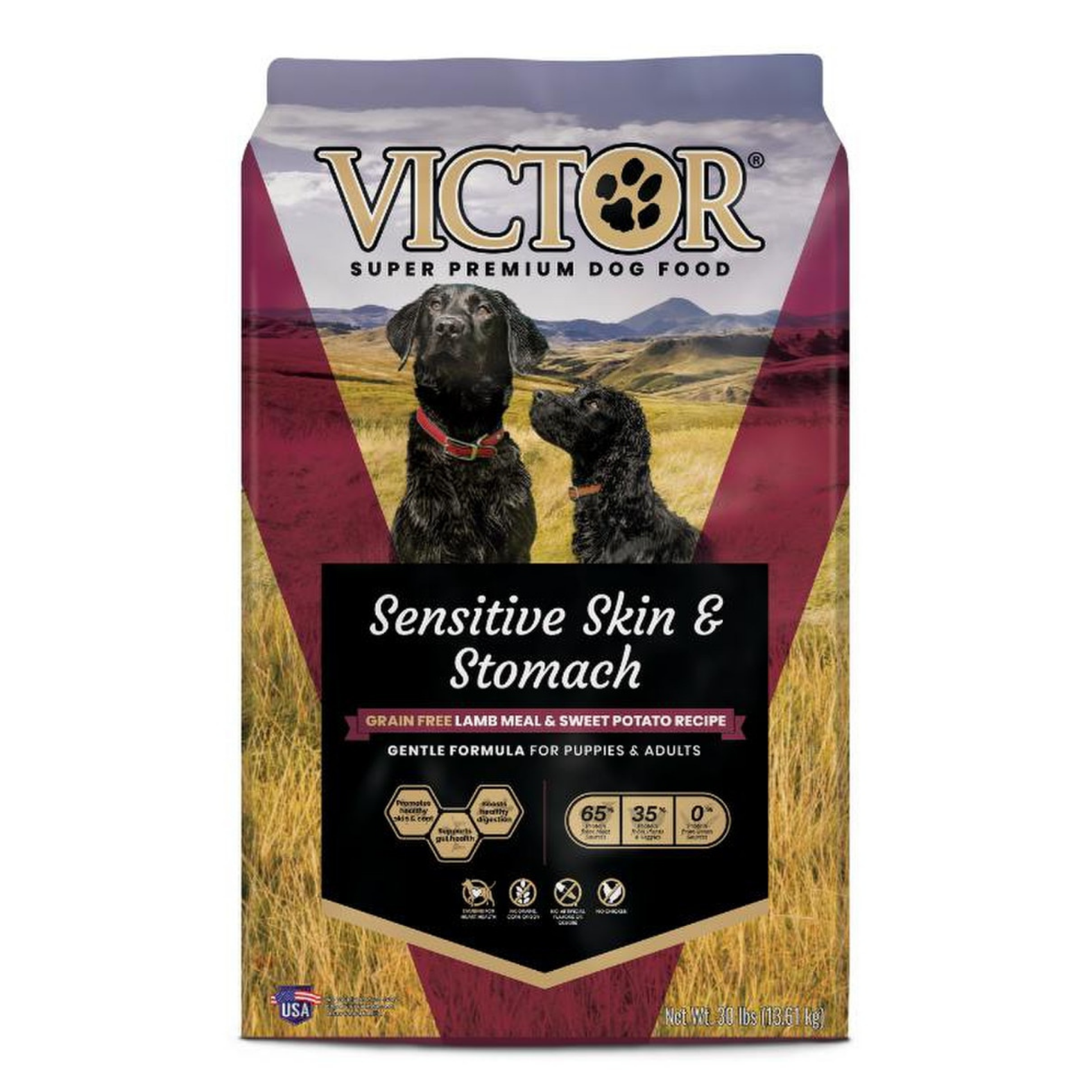Victor Sensitive Skin & Stomach Grain-Free Lamb & Sweet Potato Dry Dog Food