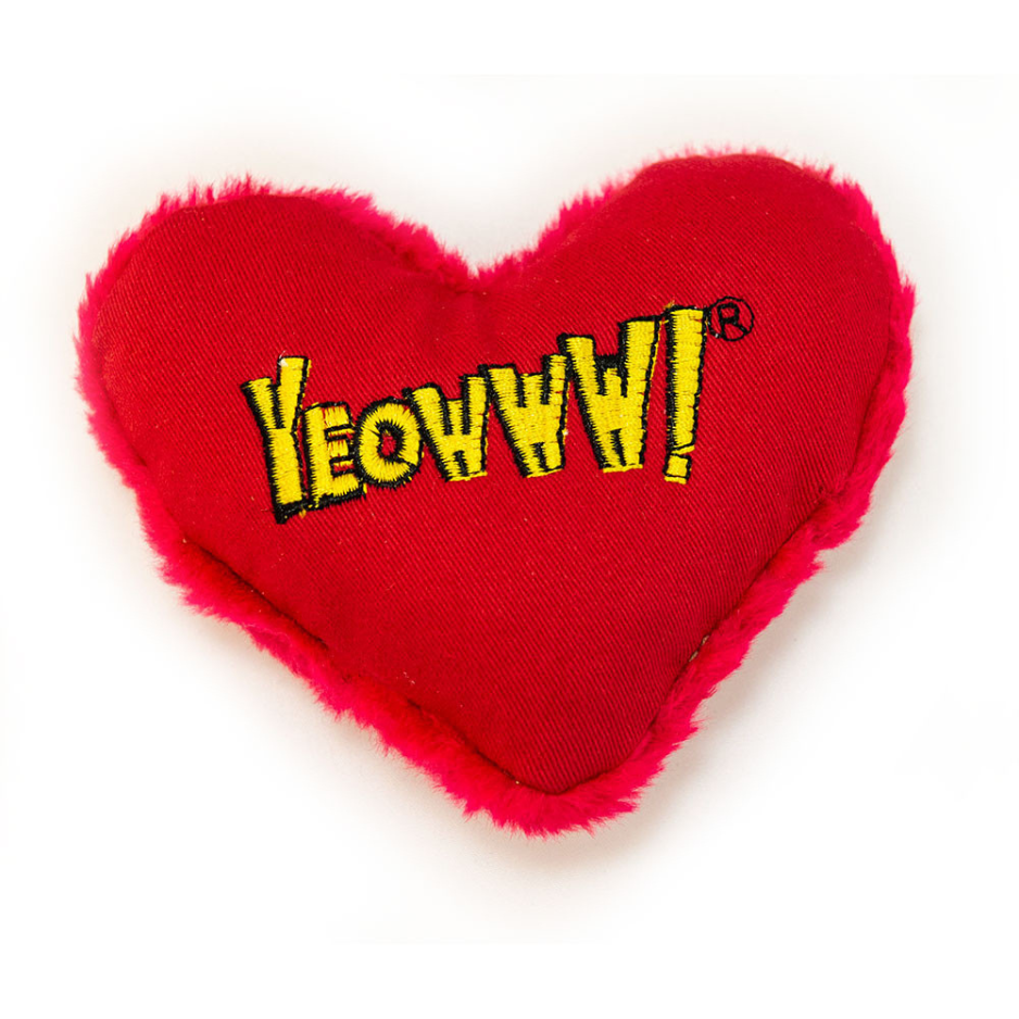 Yeowww! Hearrrt Attack Yeowww! Catnip Filled Cat Toy