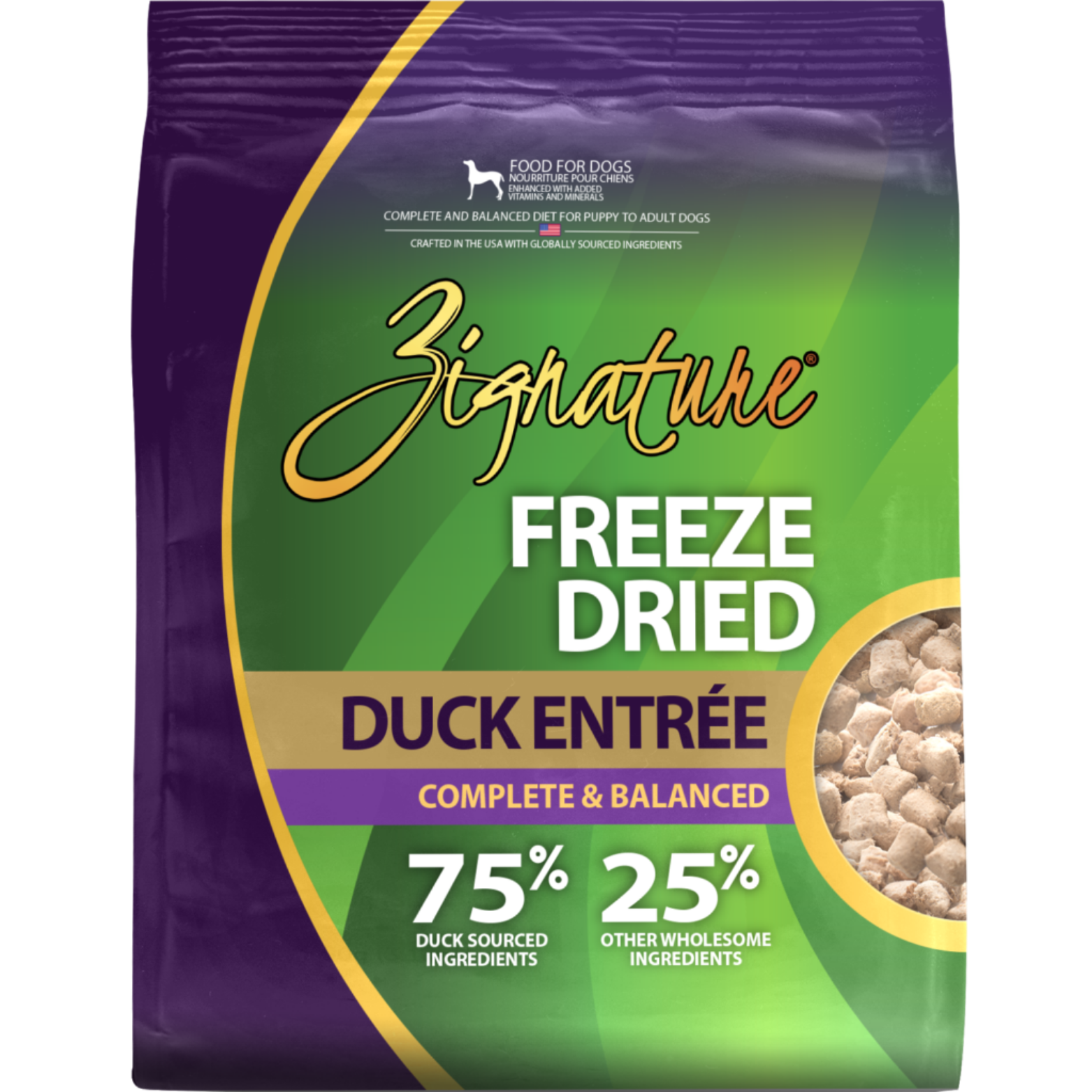 Zignature Duck Entrée Limited Ingredient Formula Freeze-Dried Dog Food