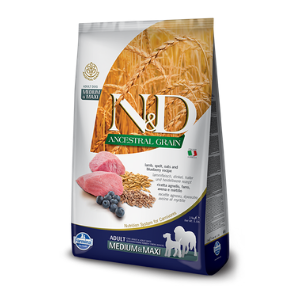 Farmina Ancestral Grain Medium & Maxi Breed Lamb & Blueberry Dog Food - Mutts & Co.