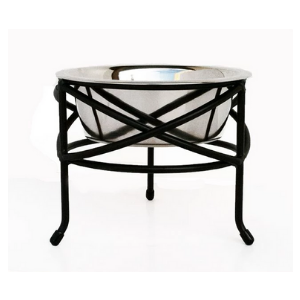 Pets Stop Mesh Single Diner Black - Mutts & Co.