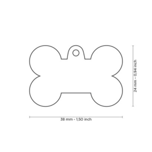 MyFamily Handmade Collection Bone Tag Light Blue - Mutts & Co.