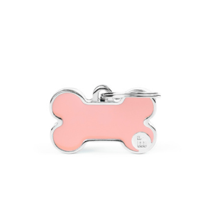 MyFamily Handmade Collection Bone Tag Pink - Mutts & Co.
