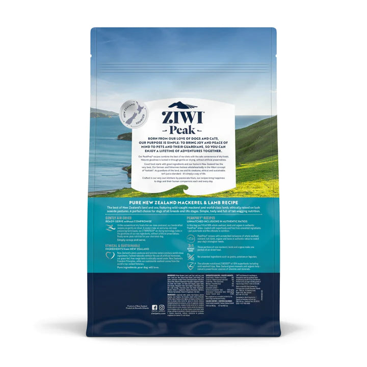 ZiwiPeak Daily-Dog Mackerel & Lamb Cuisine Air-Dried Dog Food - Mutts & Co.