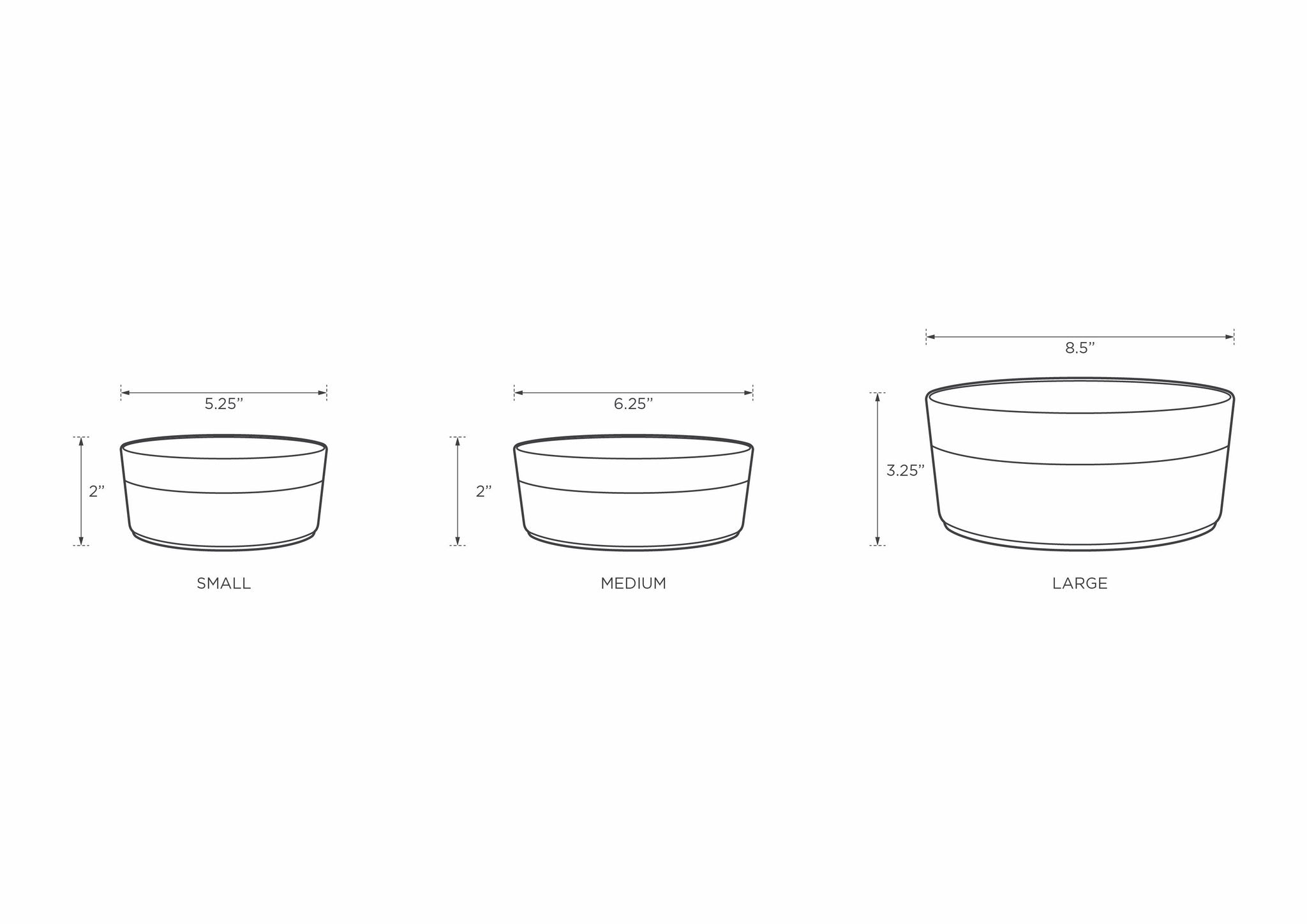 Park Life Designs Classic Dog Bowl Grey - Mutts & Co.